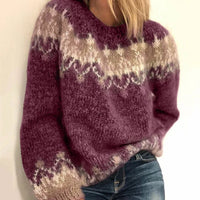 Mette™ - Hyggelig mohairstrikket sweater